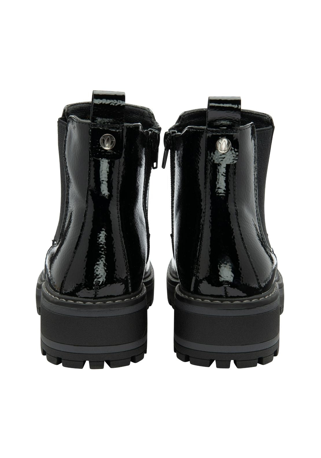 Lotus Lottie Boot - Black Patent 2 Shaws Department Stores