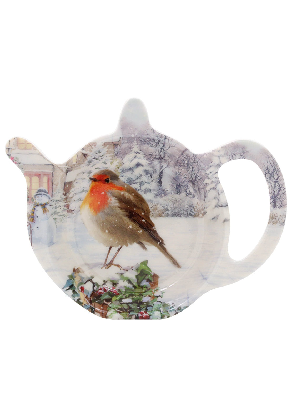 The Home Christmas Christmas Robins Teabag Tidy 1 Shaws Department Stores