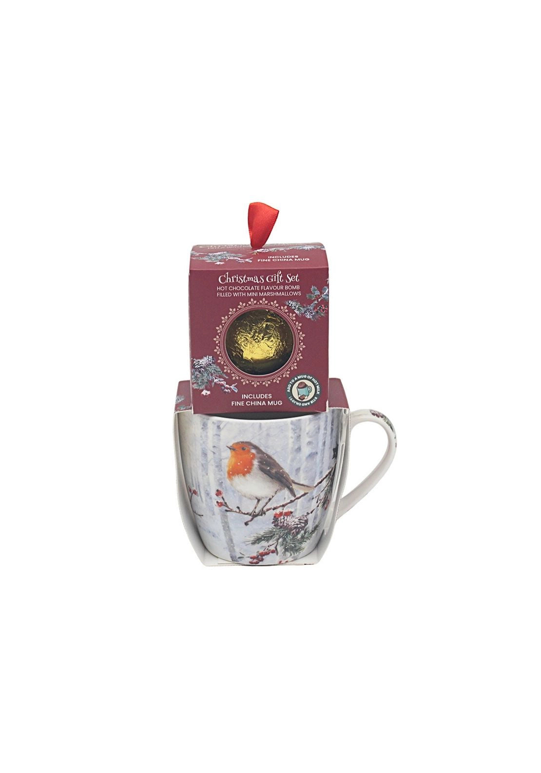 Christmas Robins Chocolate Bomb - Multi