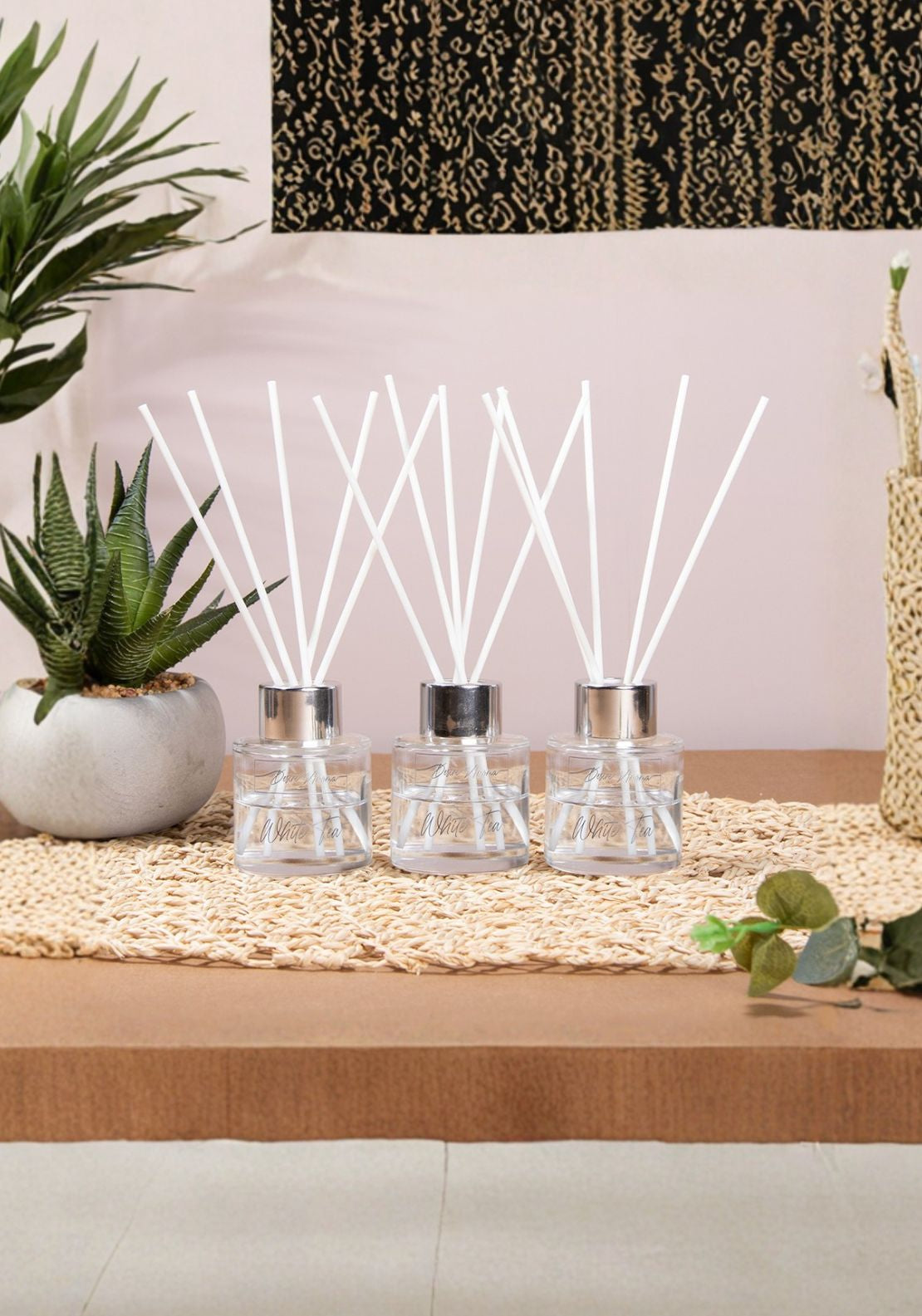The Home Collection Warm Cotton Diffuser Set Of 3 50ml - Warm Cotton 1 Shaws Department Stores