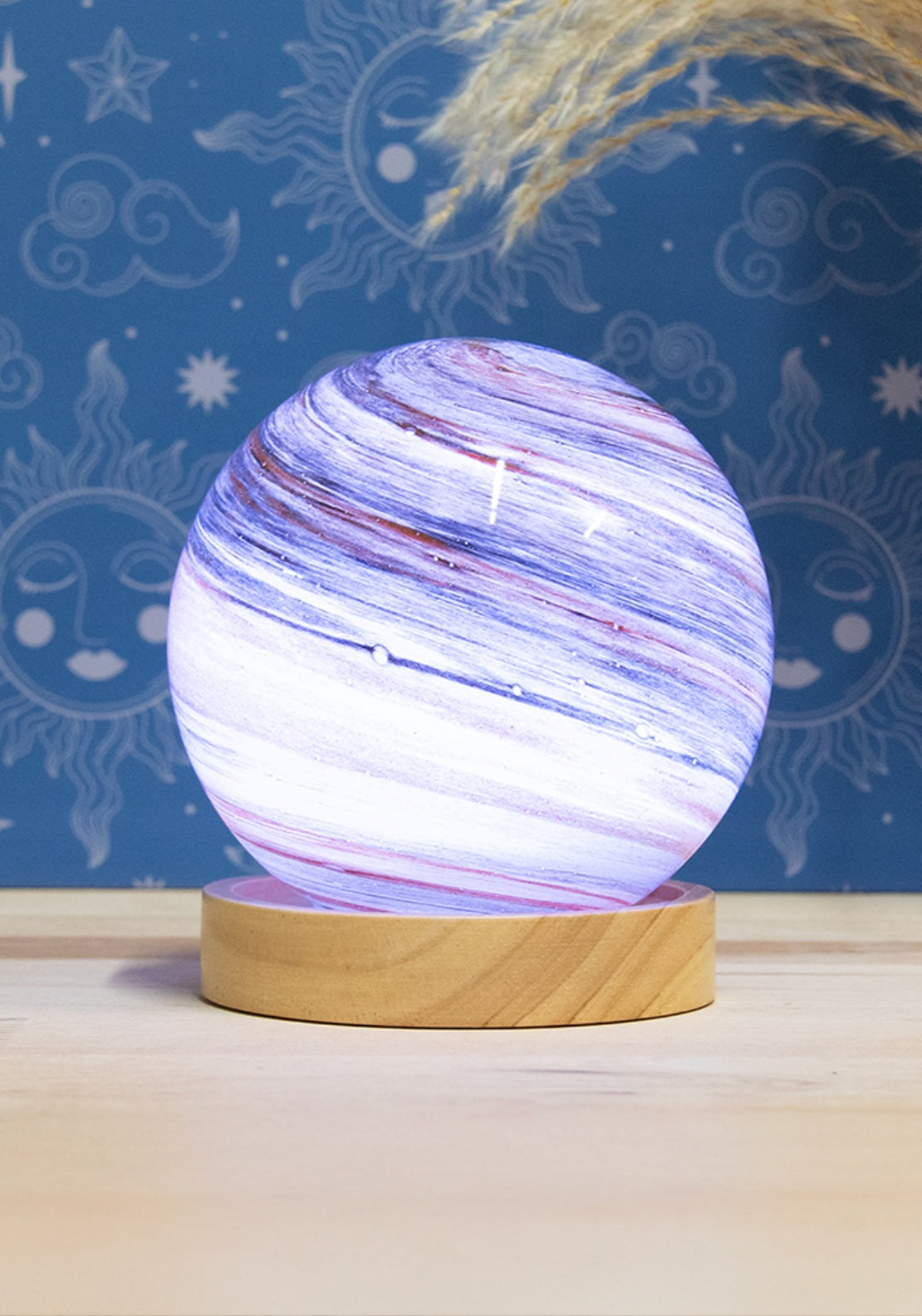 The Home Collection Cosmic Planet Lamp - Brown 2 Shaws Department Stores