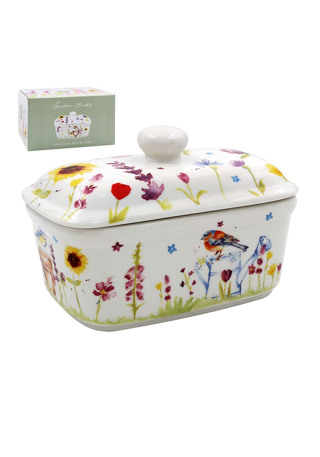 Lesser & Pavey Garden Birds Butter Dish 1 Shaws Department Stores