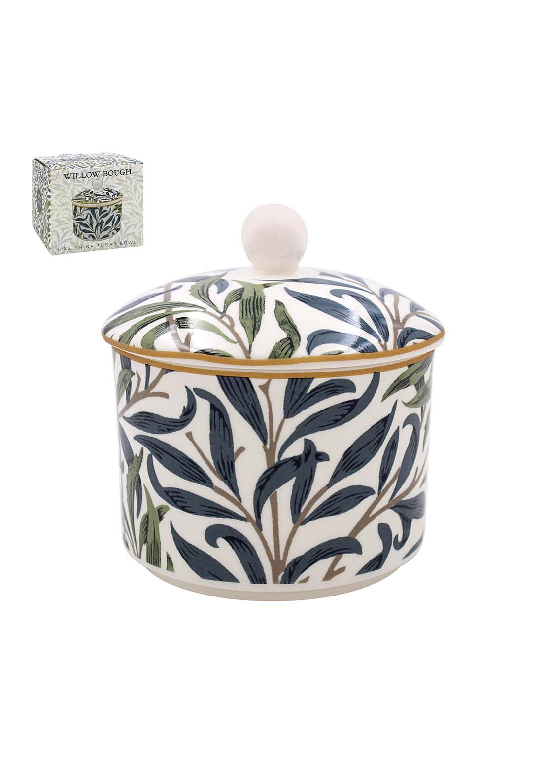 Lesser & Pavey Willow Bough Sugar Bowl 1 Shaws Department Stores