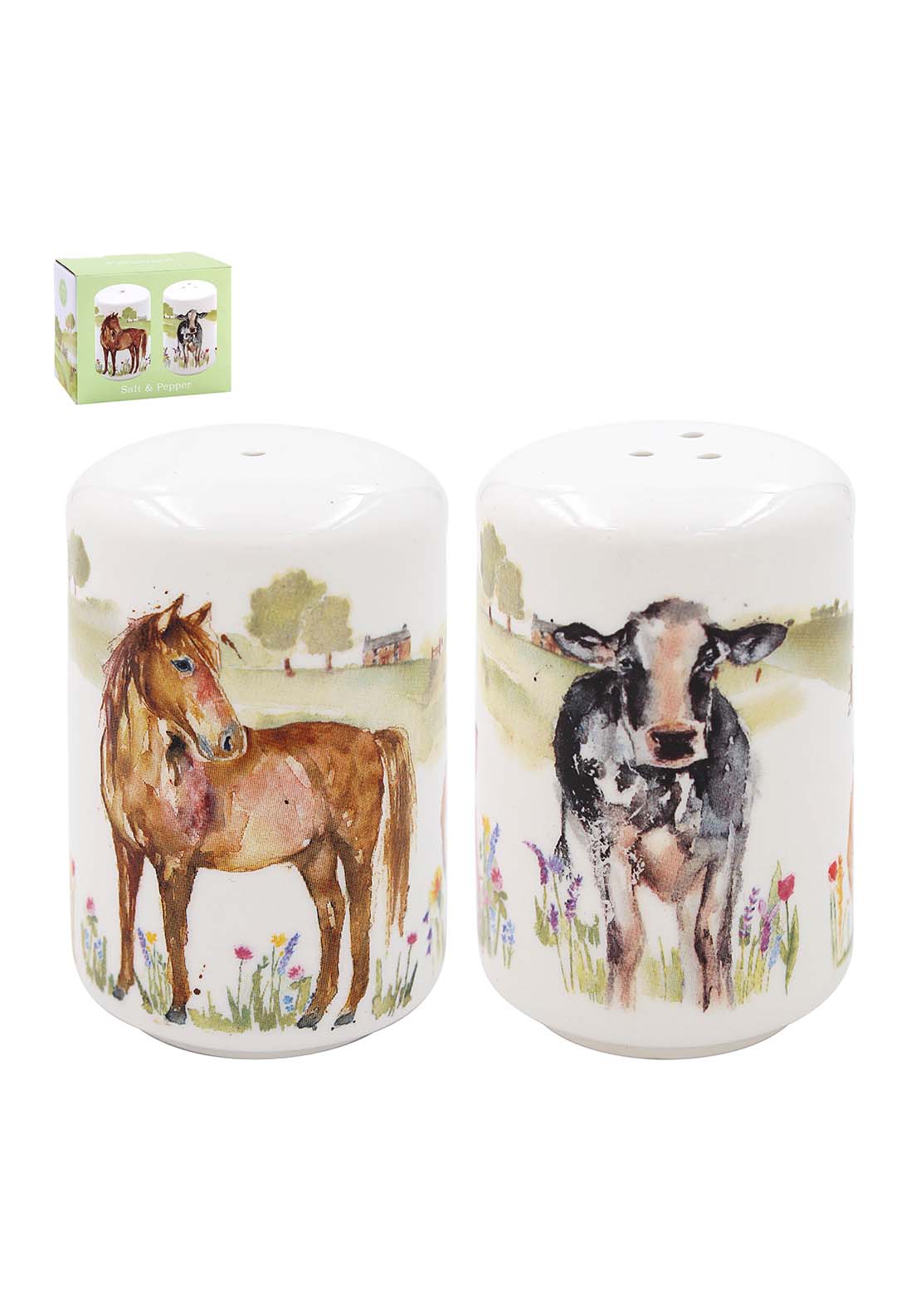Lesser & Pavey Farmyard Salt & Pepper Set 1 Shaws Department Stores