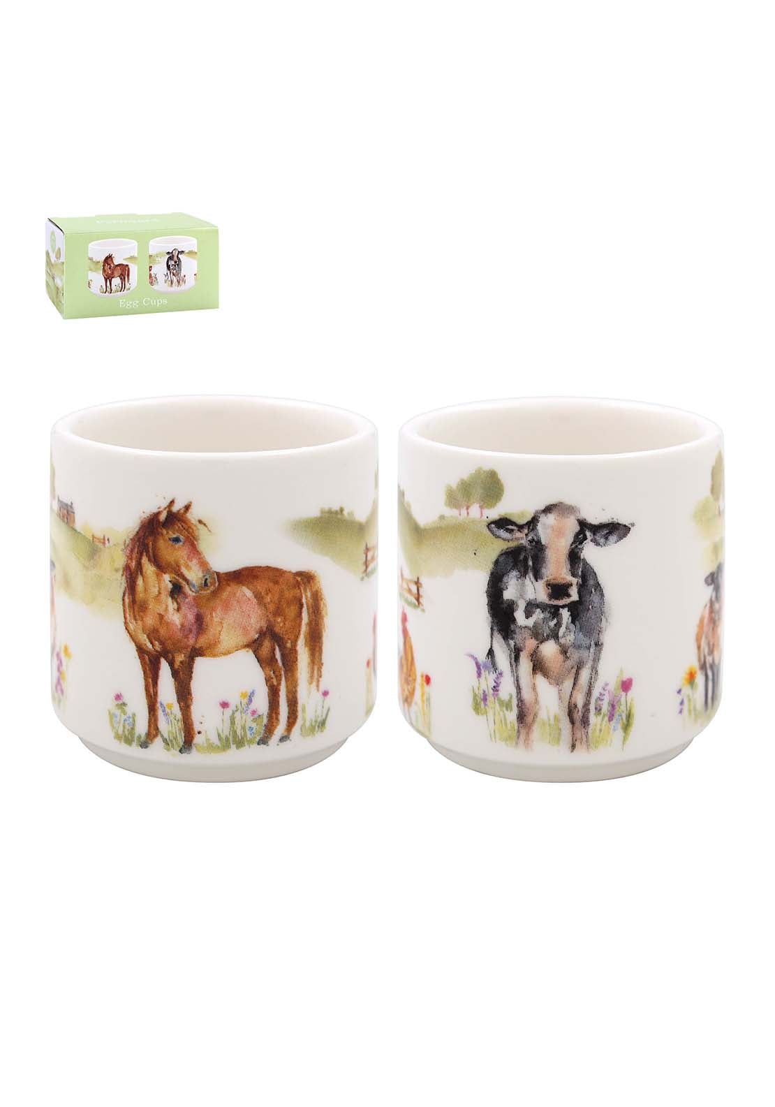 Lesser & Pavey Farmyard Egg Cups Set 1 Shaws Department Stores