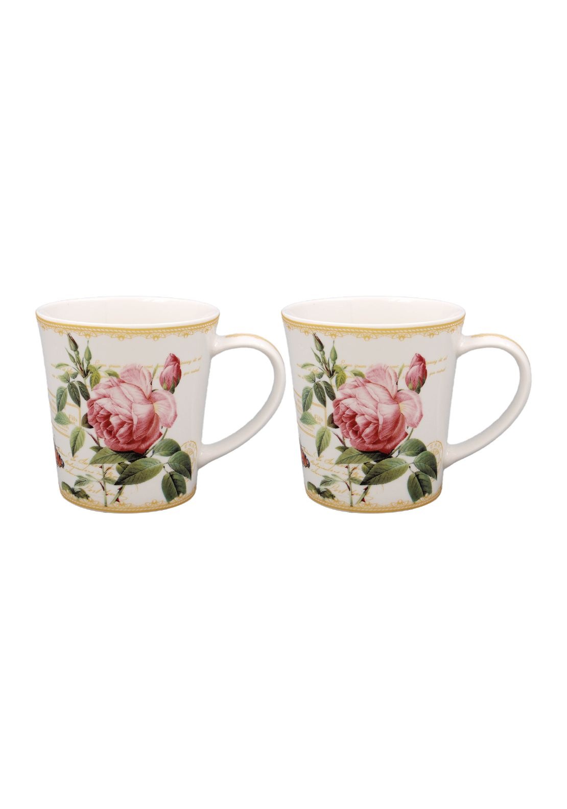 The Home Collection Rodoute Rose Mugs Set of 2 1 Shaws Department Stores