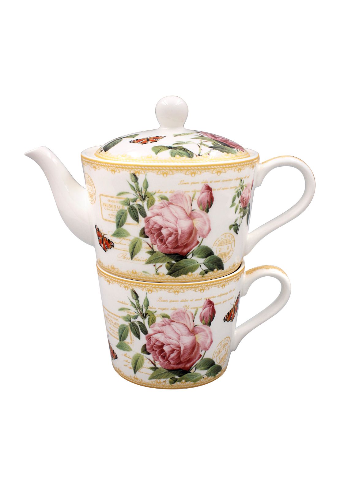 The Home Collection Redoute Rose Tea For One 1 Shaws Department Stores