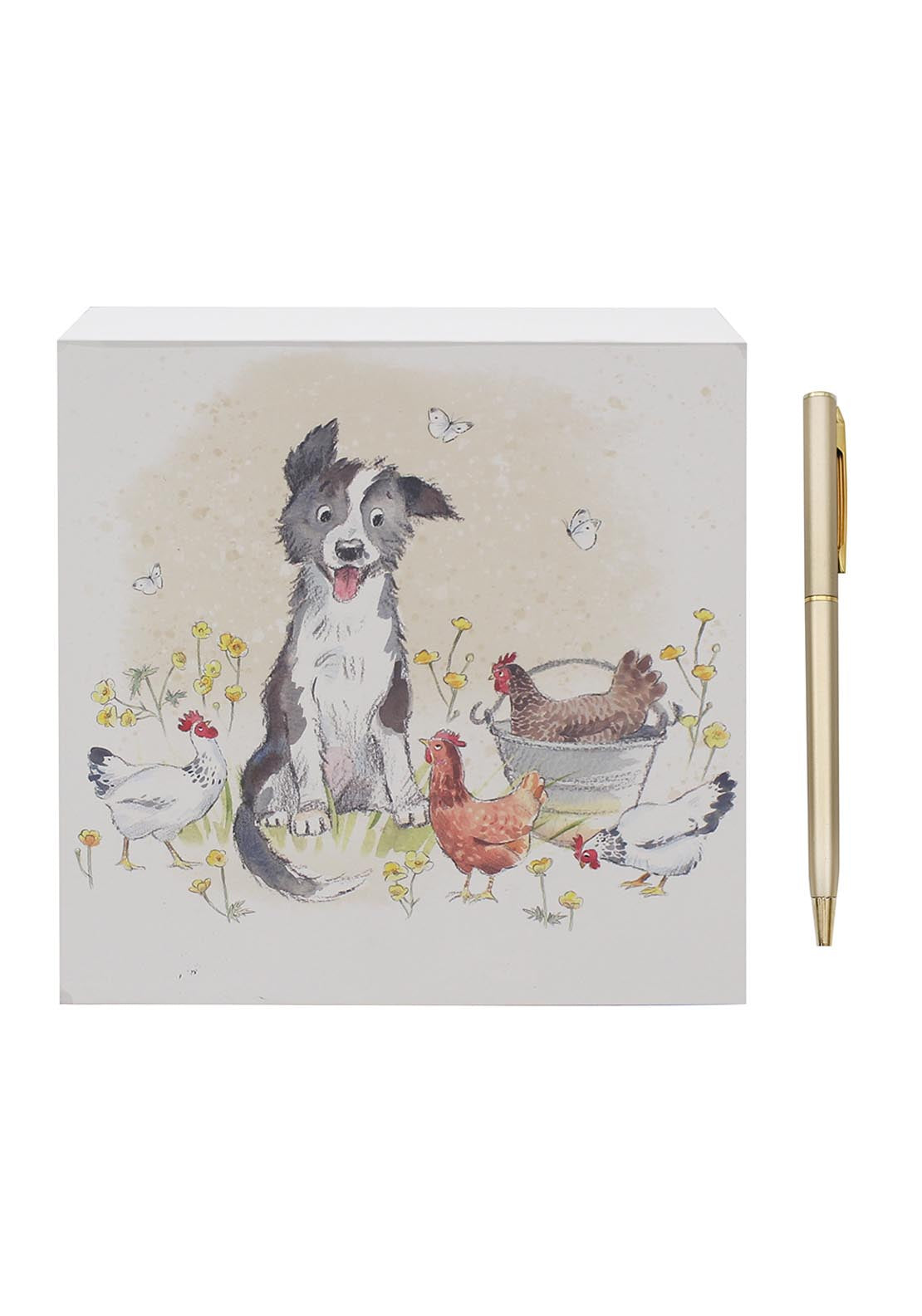 Collie & Hens Memo Pad - Multi