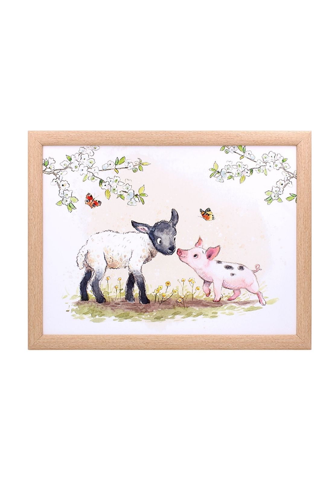 Lamb & Piglet Laptray - Multi