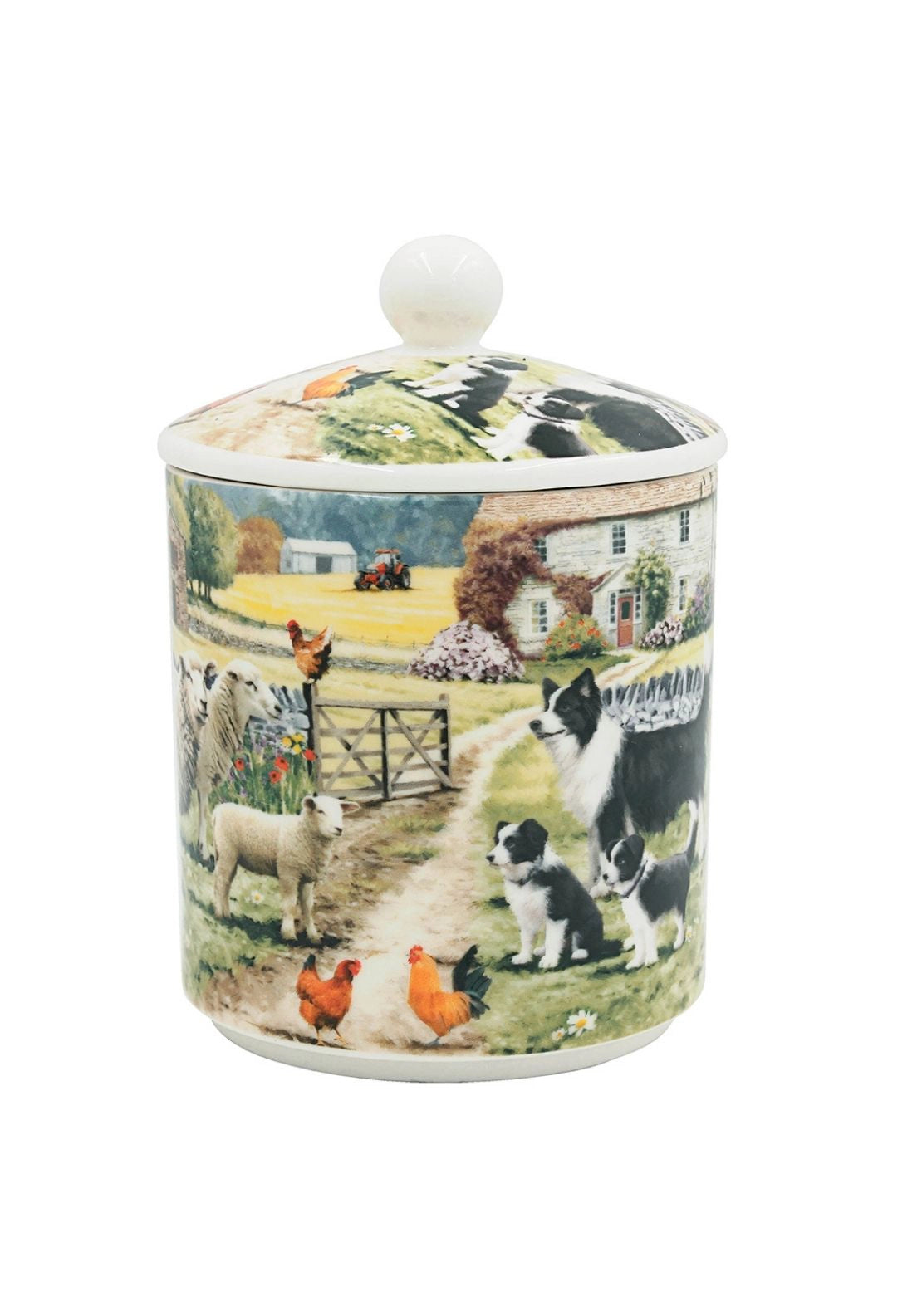 Collie & Sheep Canister - Multi