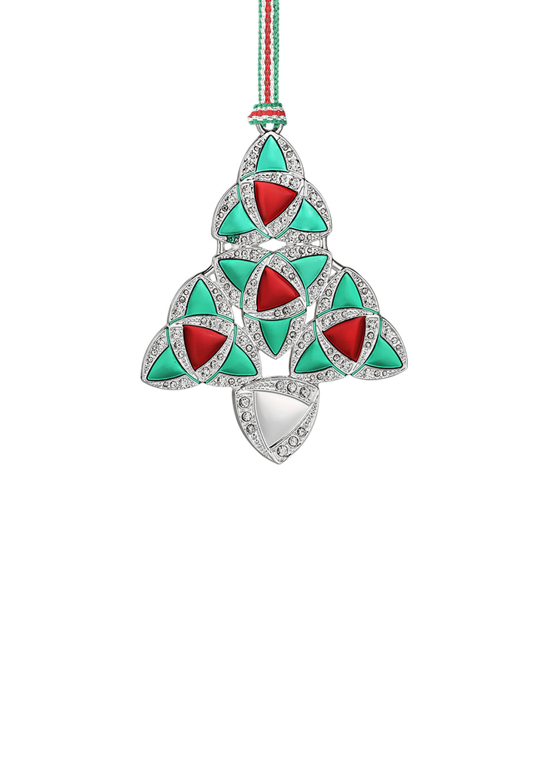 Newbridge Silverware Green & Red Celtic Christmas Tree Decoration 1 Shaws Department Stores