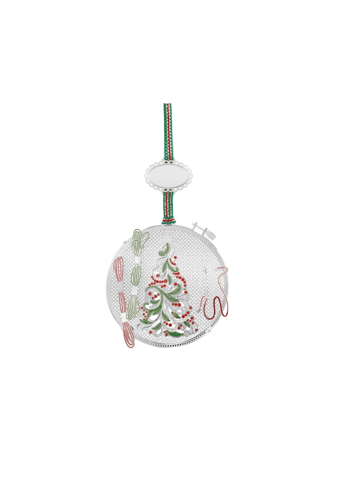 Embroidery Hoop Christmas Tree Decoration - Multi