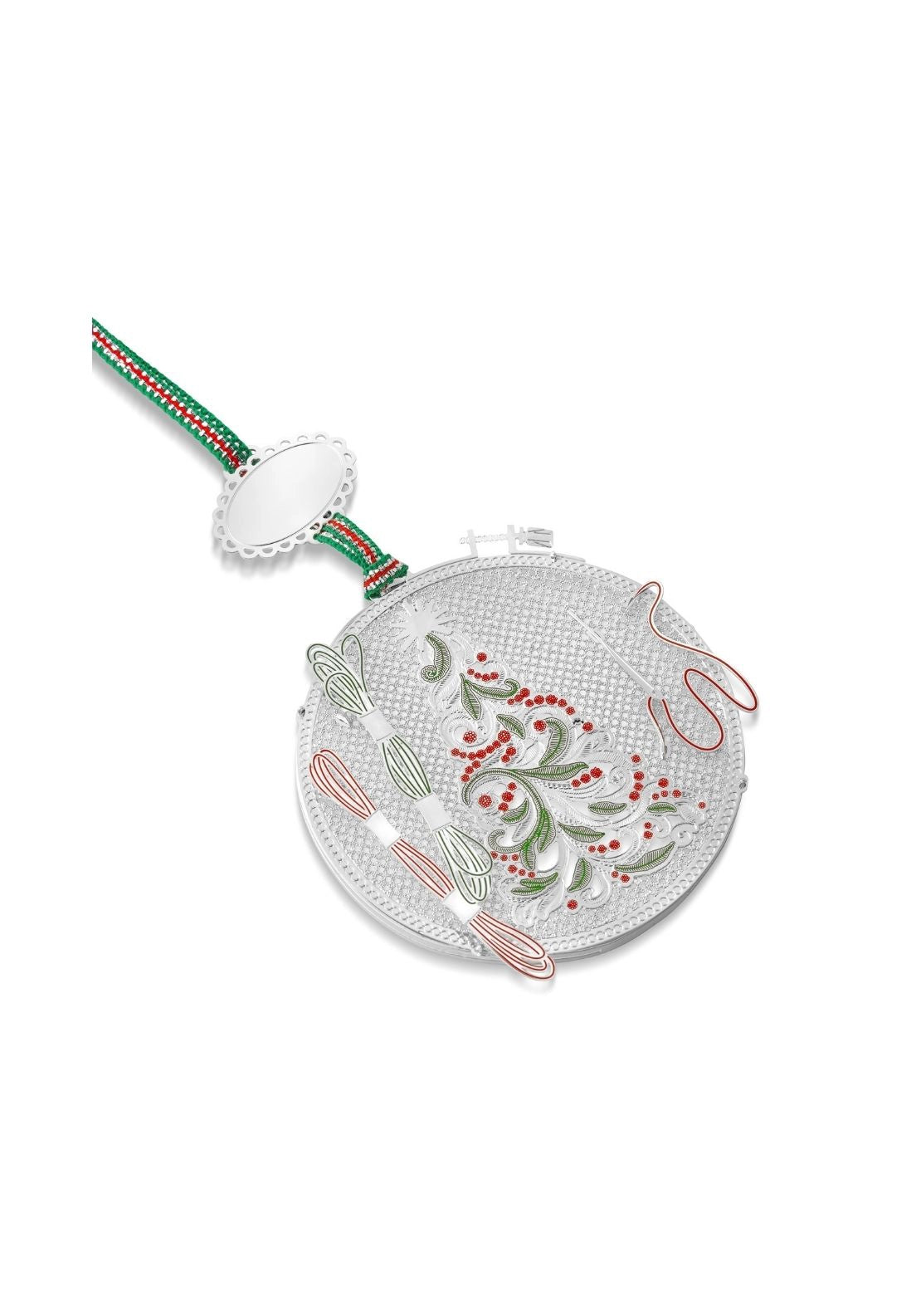 Embroidery Hoop Christmas Tree Decoration - Multi
