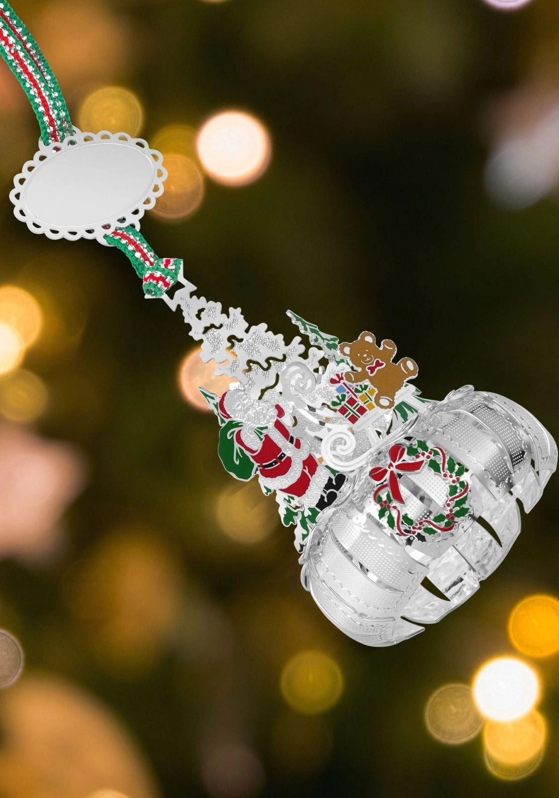 Santa Carousel Christmas Tree Decoration - Multi