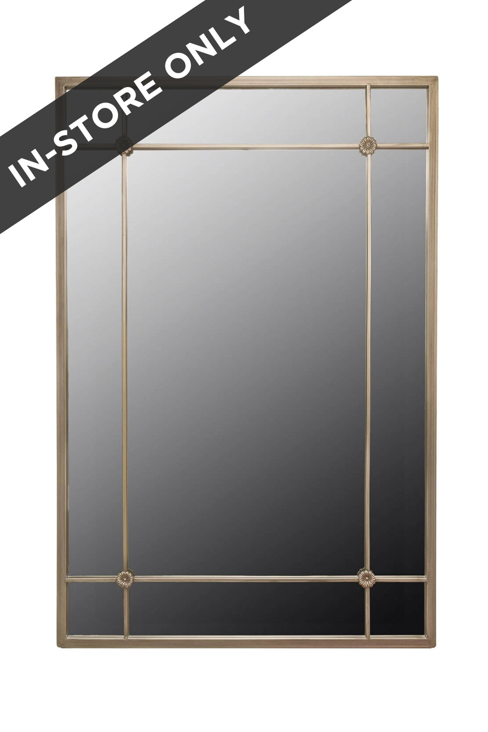 The Grange Collection Accent Metal Frame Mirror 120cm x 80cm 2 Shaws Department Stores