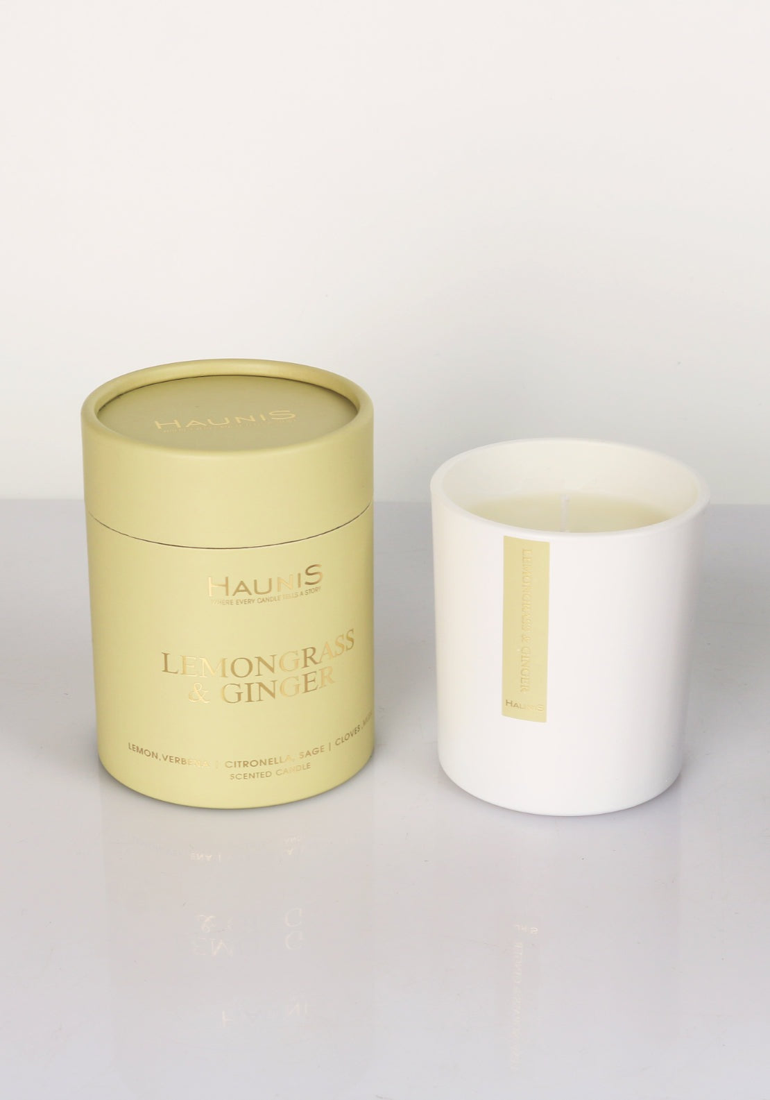 Haunis Lemongrass & Ginger Soy Blend Candle - Lemongrass/ginger 1 Shaws Department Stores