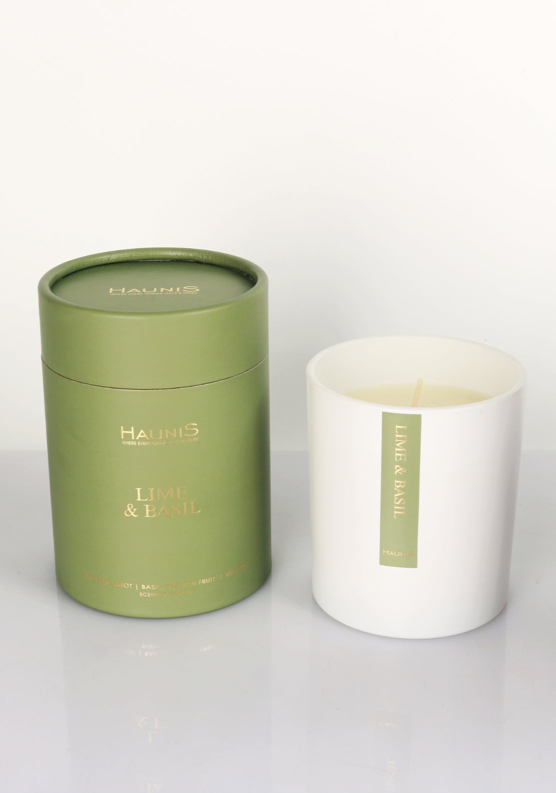 Haunis Lime & Basil Soy Blend Candle - Lime/basil 1 Shaws Department Stores