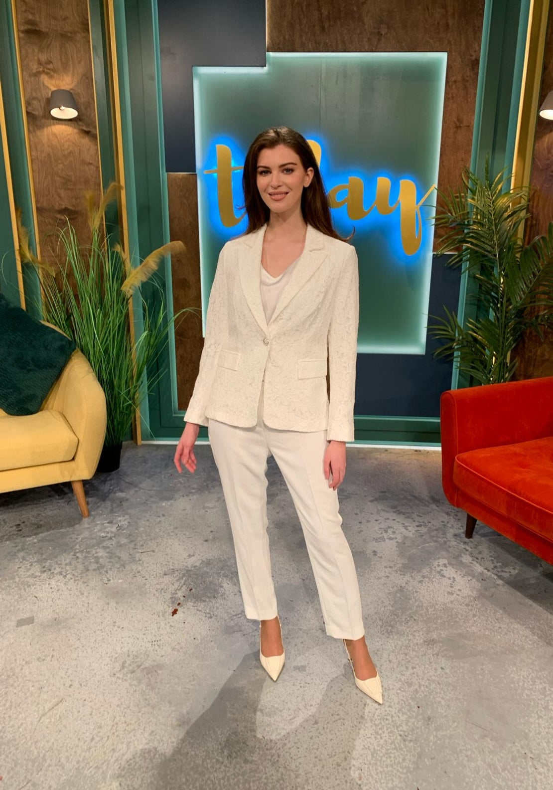 Punt Roma Blazer - White 2 Shaws Department Stores