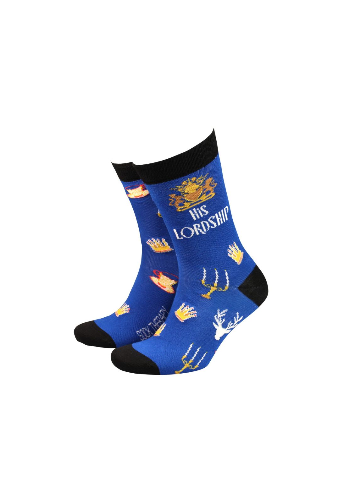 Sock Therapy His Lordship Socks - Blue / Black 1 Shaws Department Stores