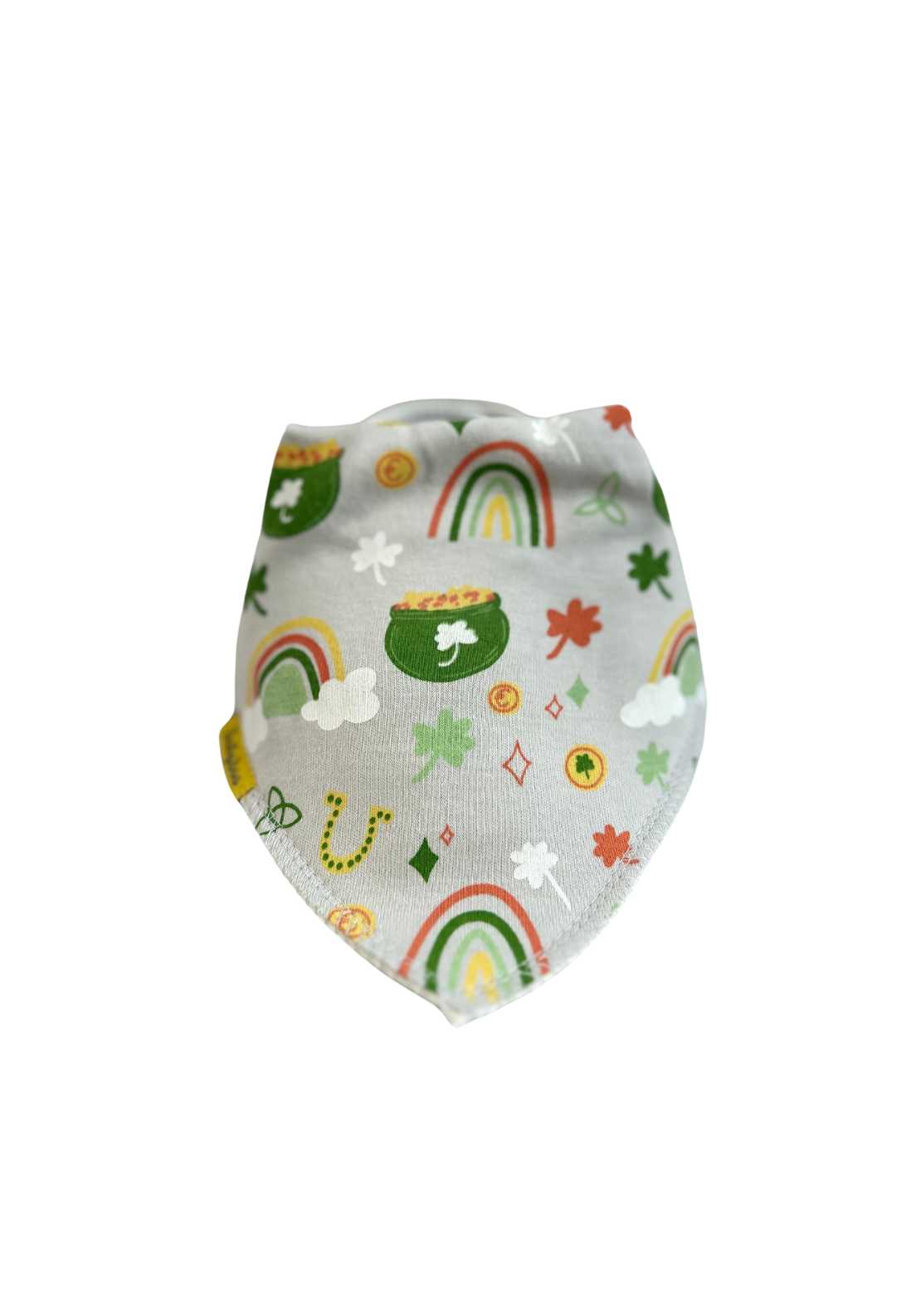 Babyboo Lucky St Patrick’s Day organic cotton DribbleBoo bandana bib - Green 1 Shaws Department Stores