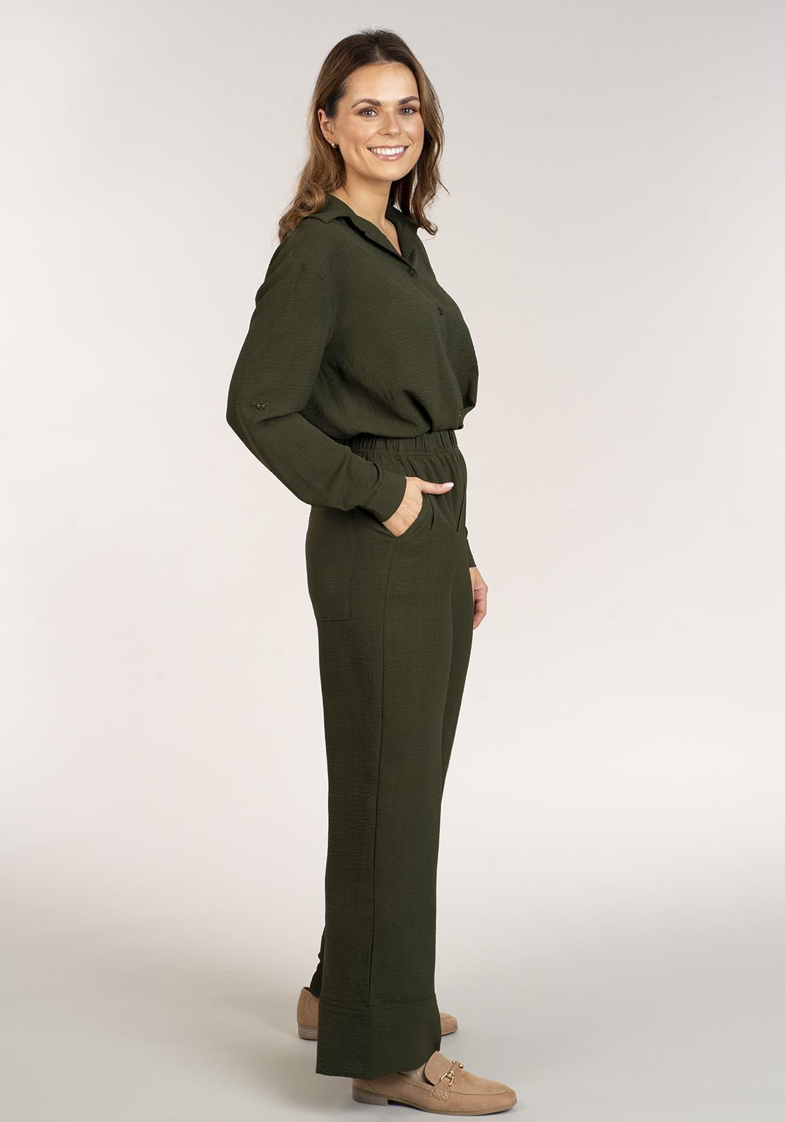 Naoise Twist Shirt - Green 5 Shaws Department Stores