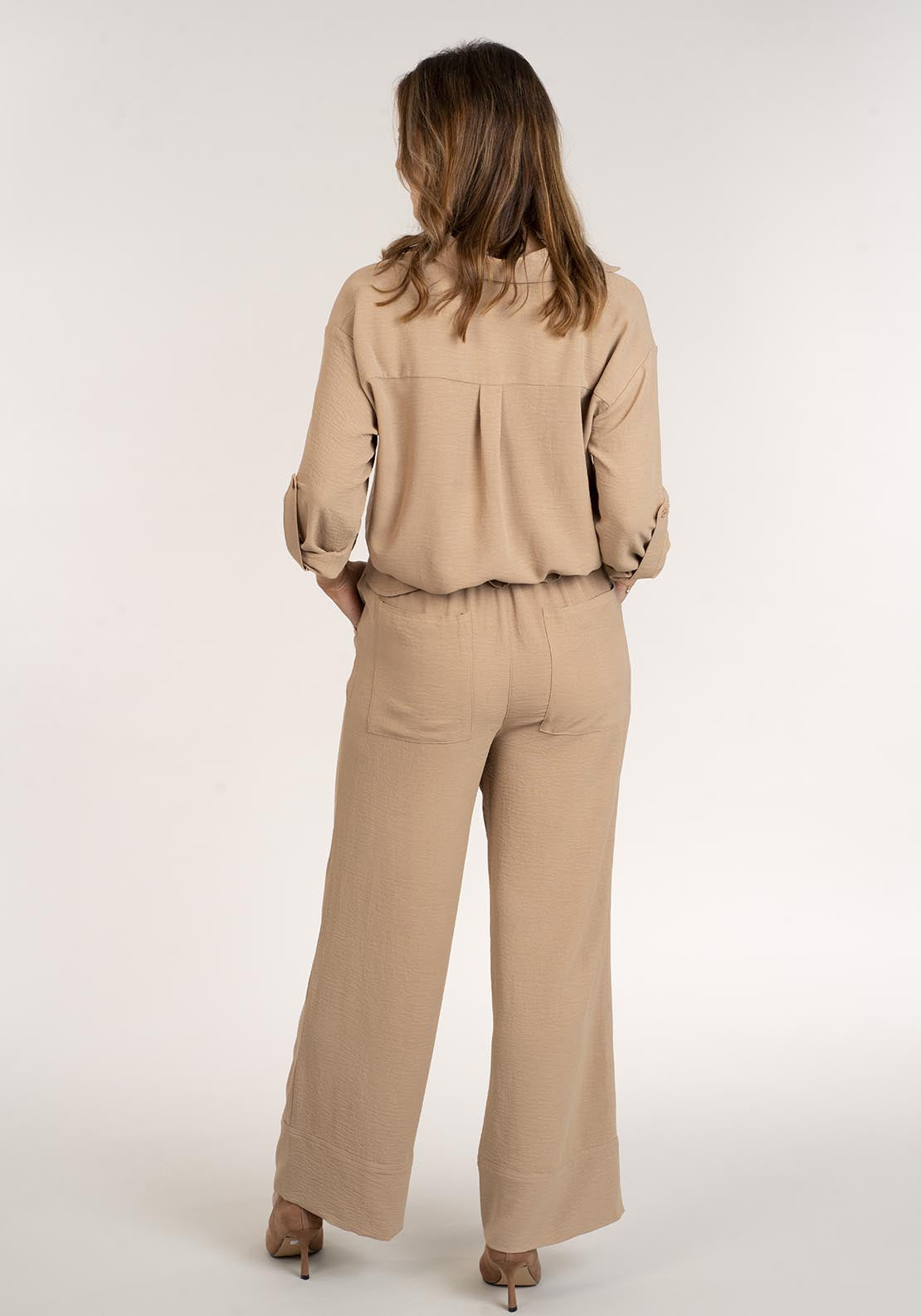 Naoise Twist Shirt - Beige 5 Shaws Department Stores