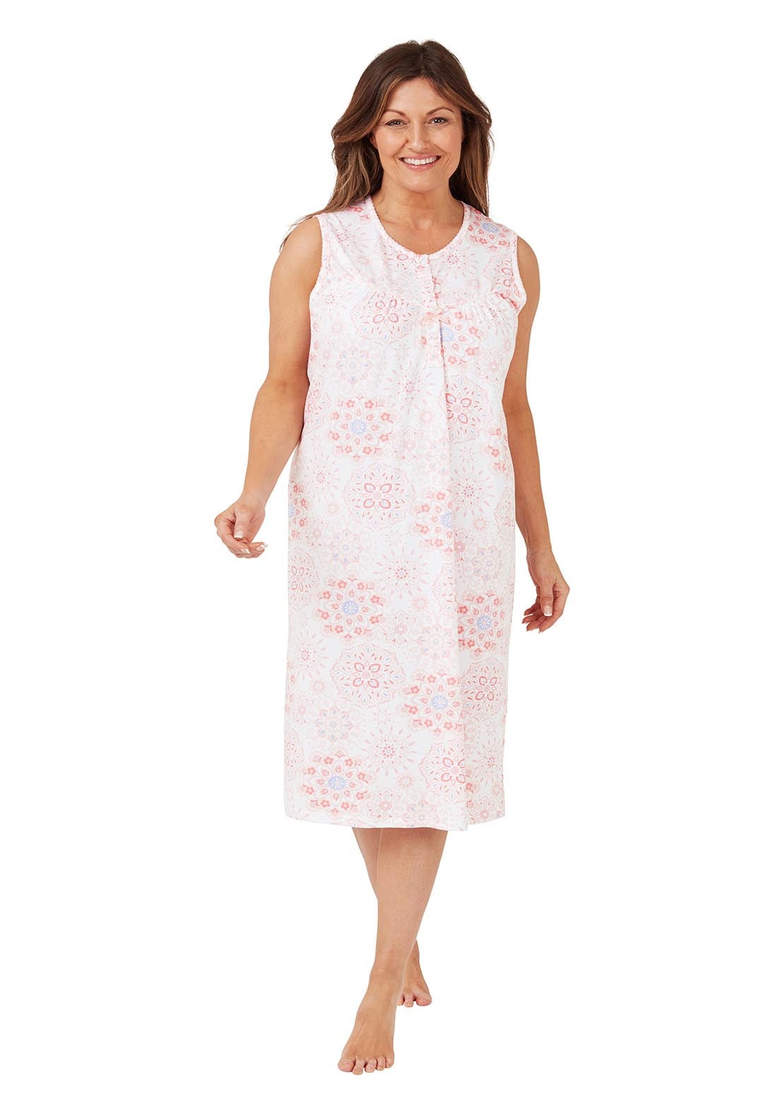 Marlon Geo 100% Cotton dress - Pink 2 Shaws Department Stores