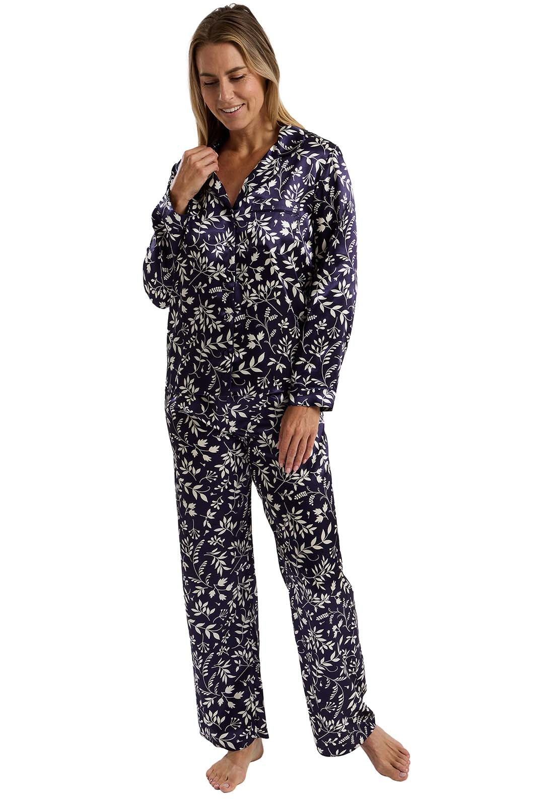 Marlon Claudette Satin Revere Set - Deep Indigo 3 Shaws Department Stores