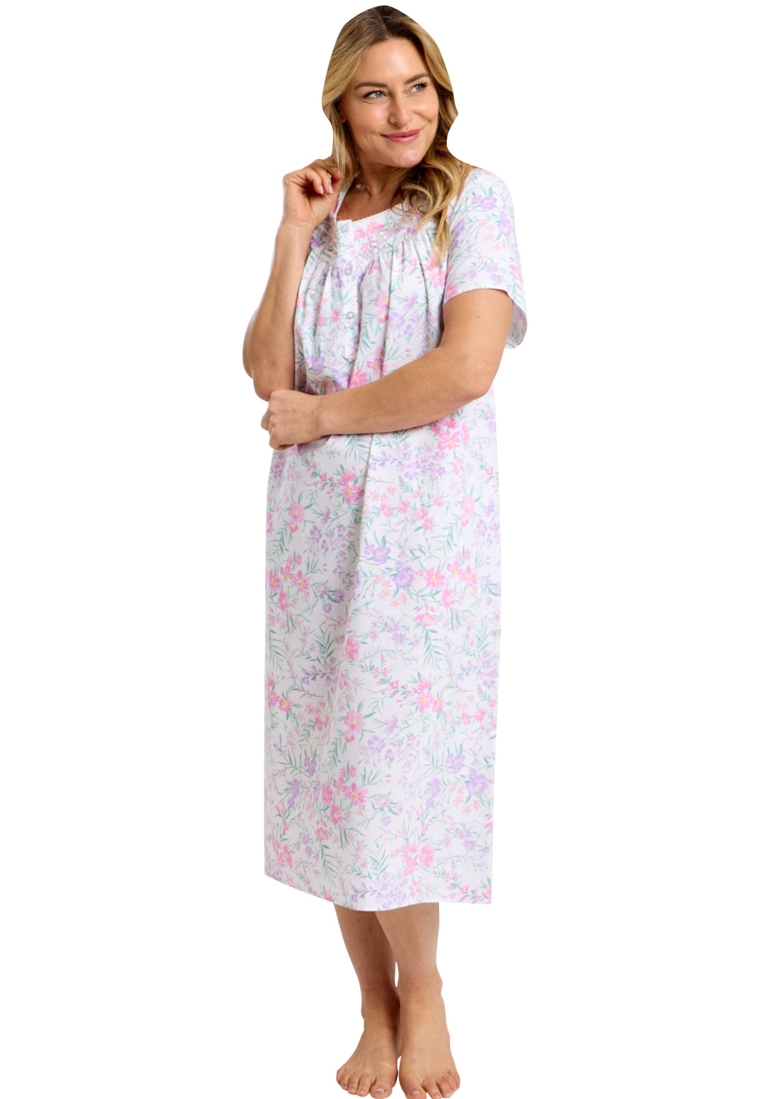 Summer Meadow Floral Nightdress - Floral