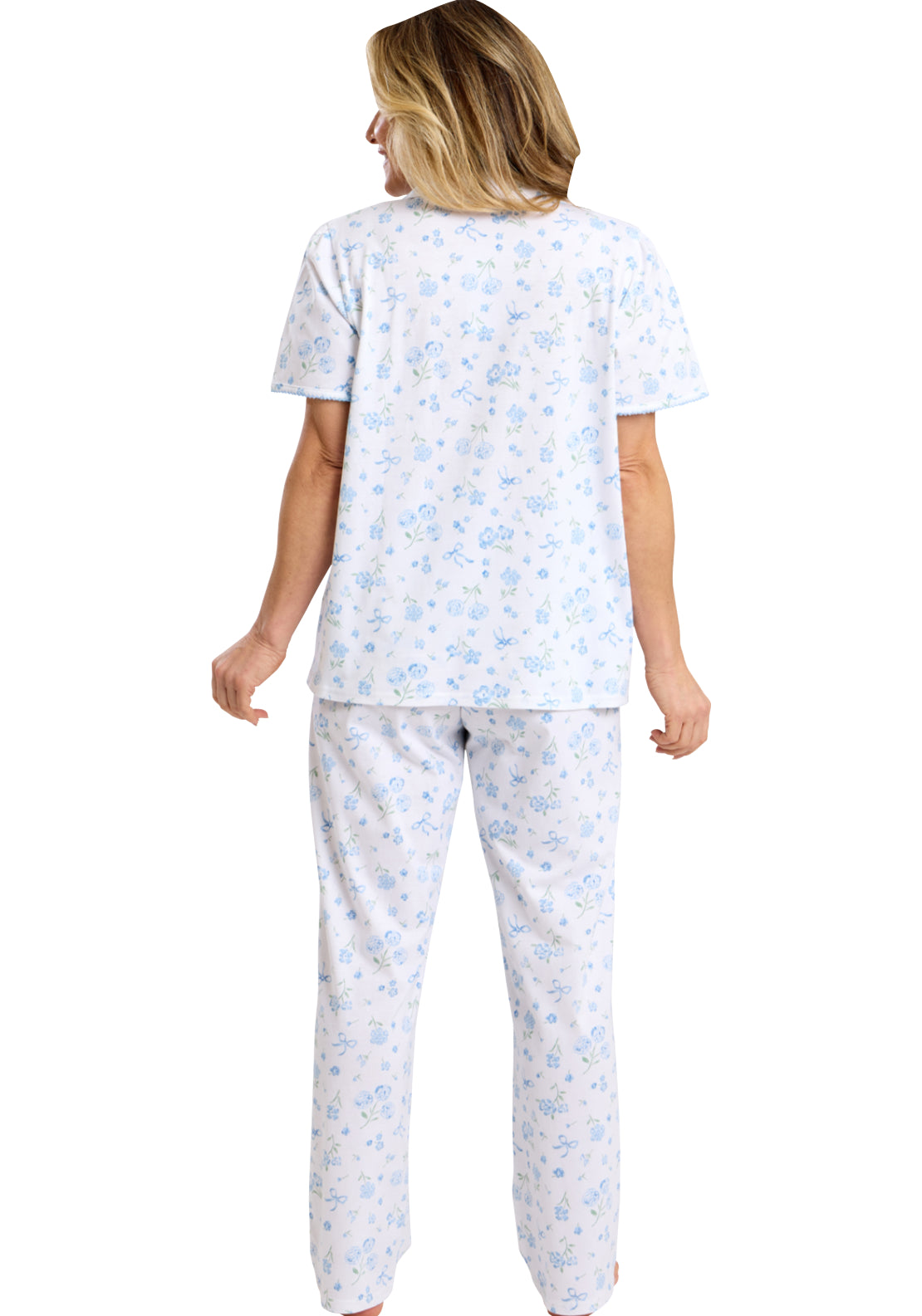 Spring Garden PJ Set - Blue