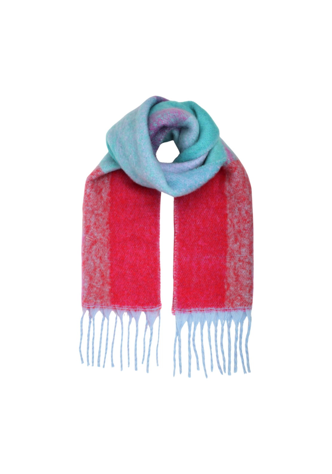 Multi Supersoft Scarf - Blue / Red