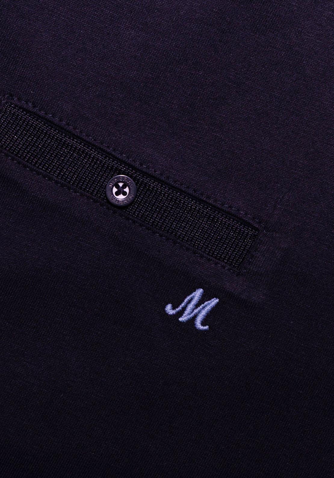 Mineral Matty Jersey Polo Jacquard Collar - Navy 5 Shaws Department Stores
