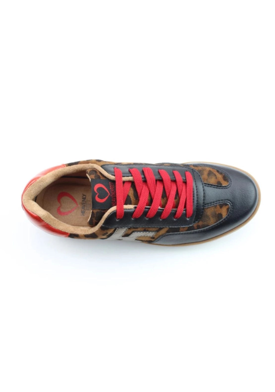 Gum Sole Trainer - Blk/tan/leopard