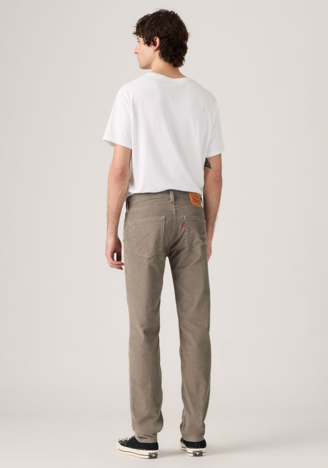 Levis 511 Slim Smokey Taupe Cord Trousers - Neutral 2 Shaws Department Stores