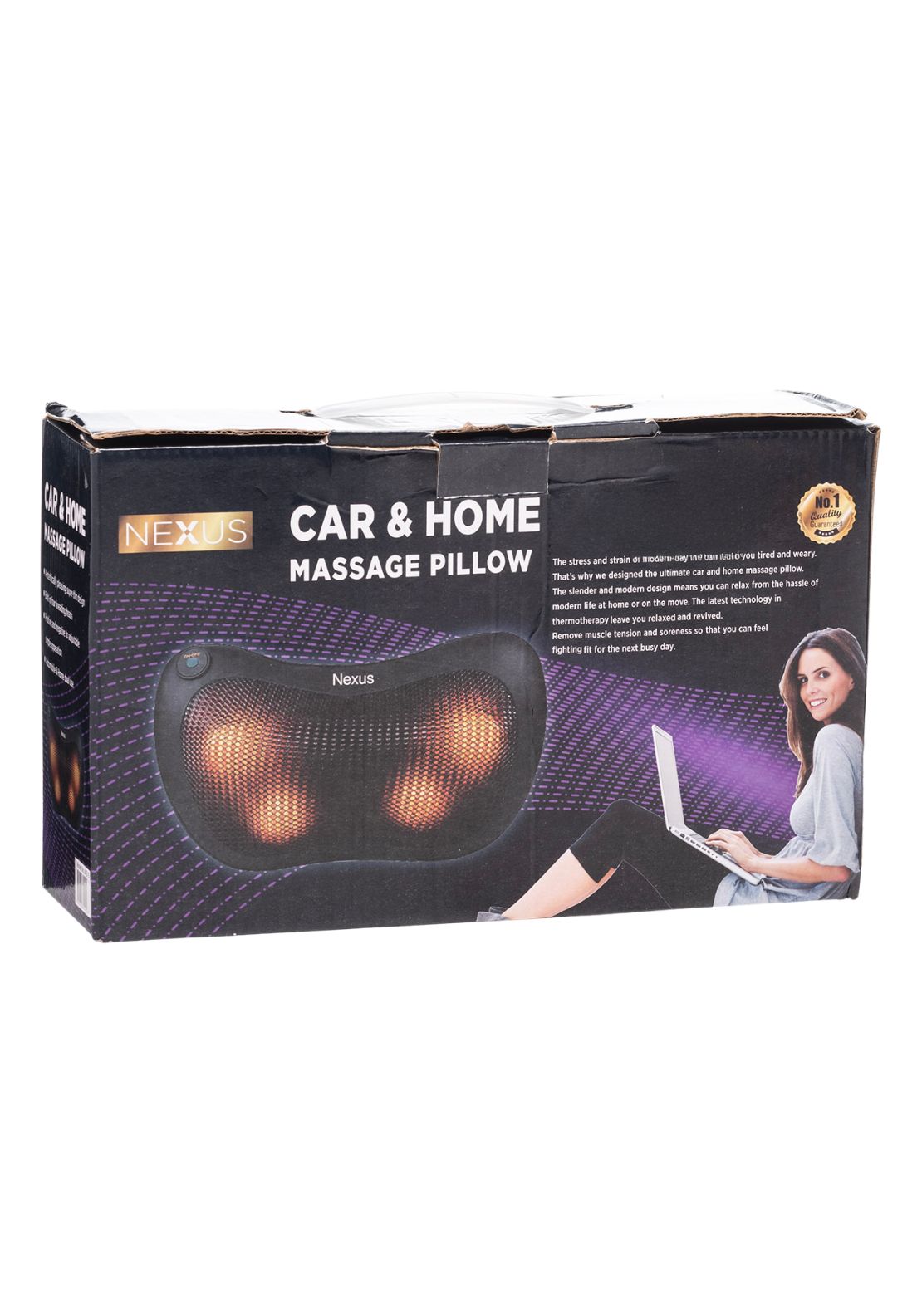 Nexus Massager Neck Cushion Black - Black 3 Shaws Department Stores