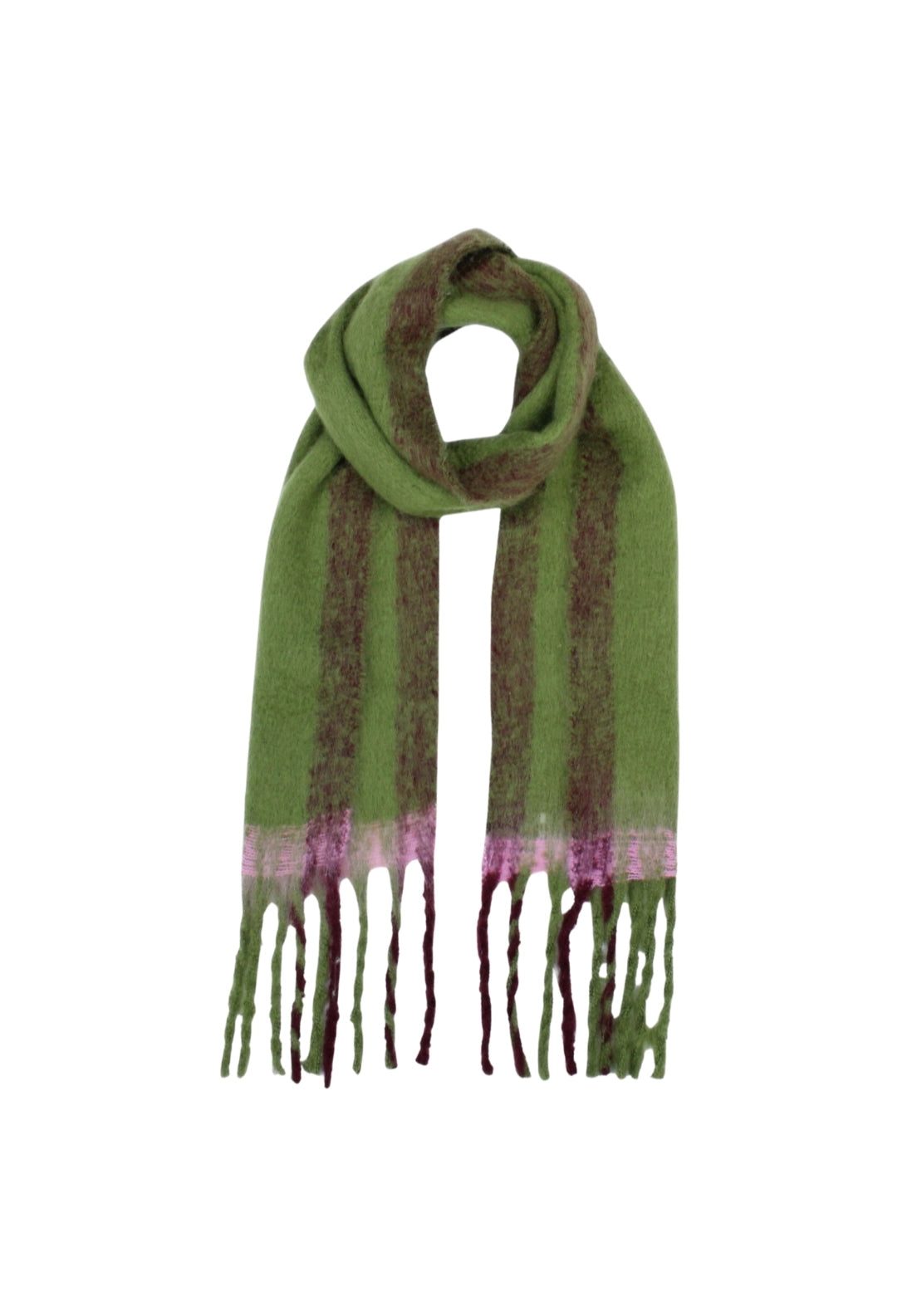 Narrow Supersoft Scarf - Green