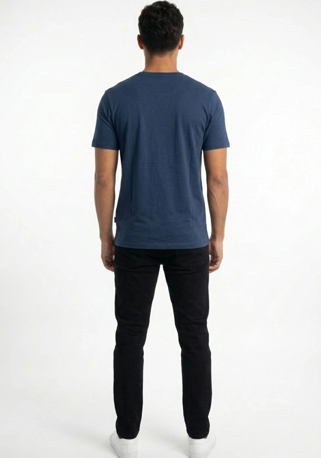Mineral Glock Plain T-Shirt - Denim 3 Shaws Department Stores