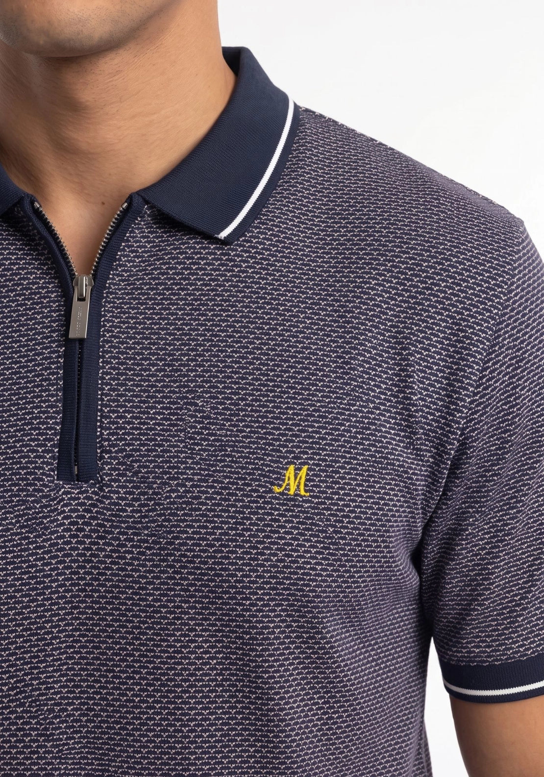 Quincy Zip Polo - Plum