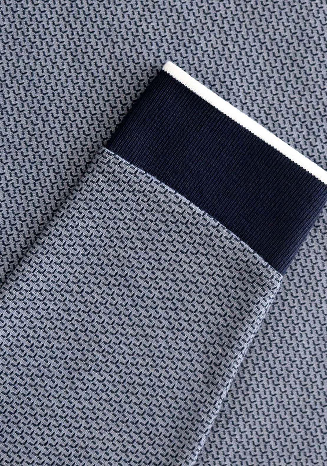 Mineral Leroy Long Sleeve Polo - Blue 4 Shaws Department Stores