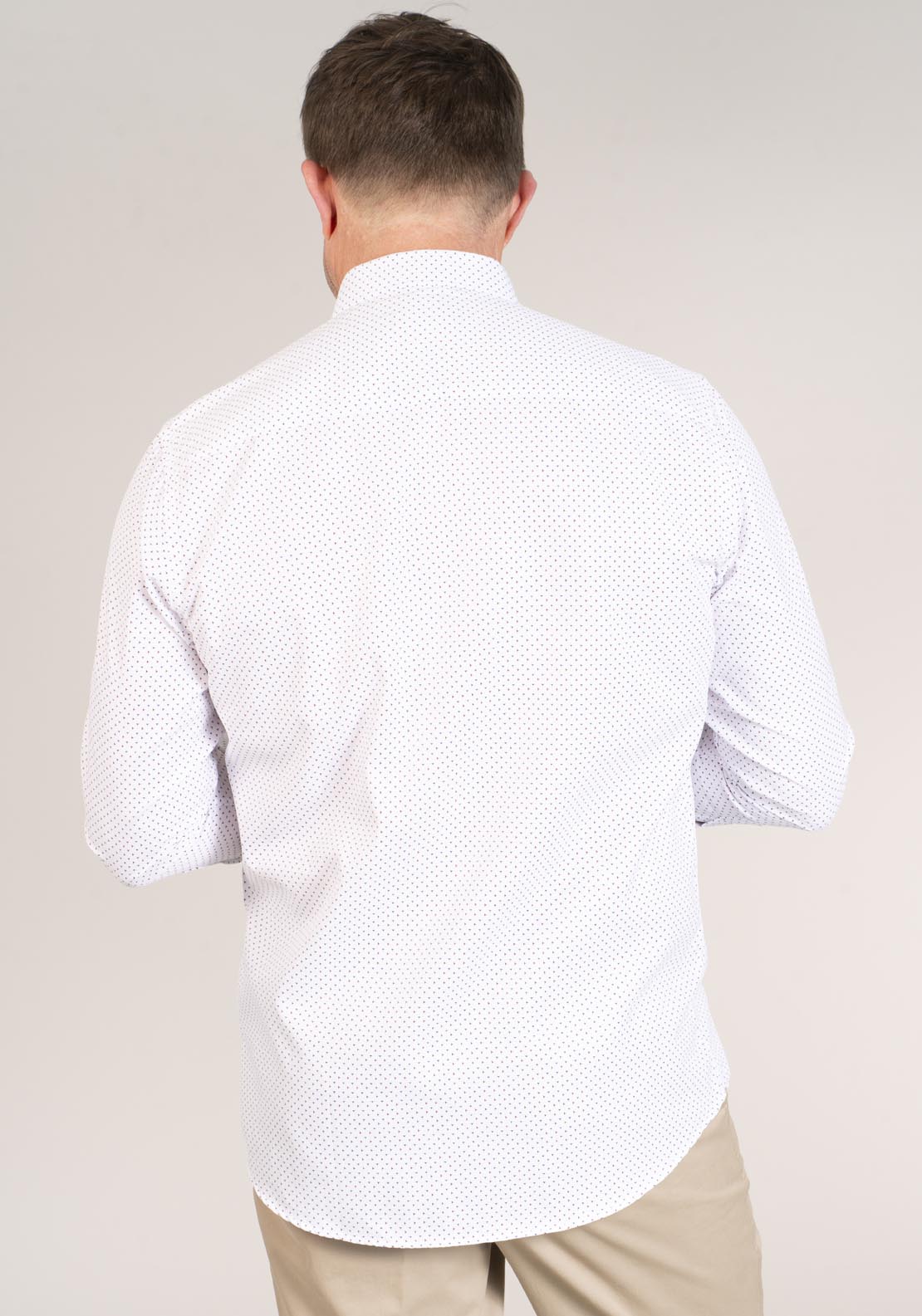 Mineral Darrow Long Sleeve Print Shirt - Red 2 Shaws Department Stores