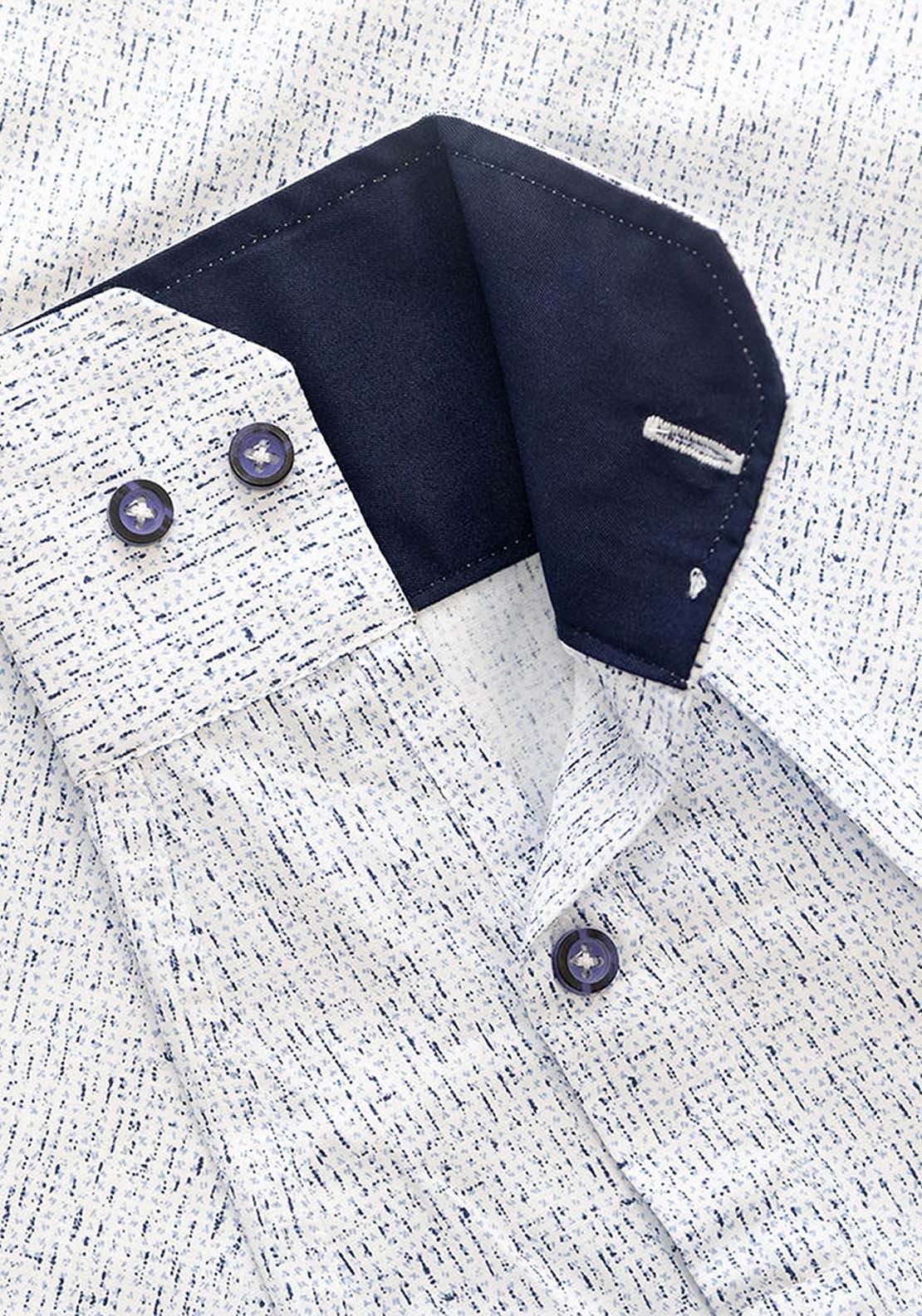 Mineral Valley Long Sleeve Shirt - White / Navy 4 Shaws Department Stores