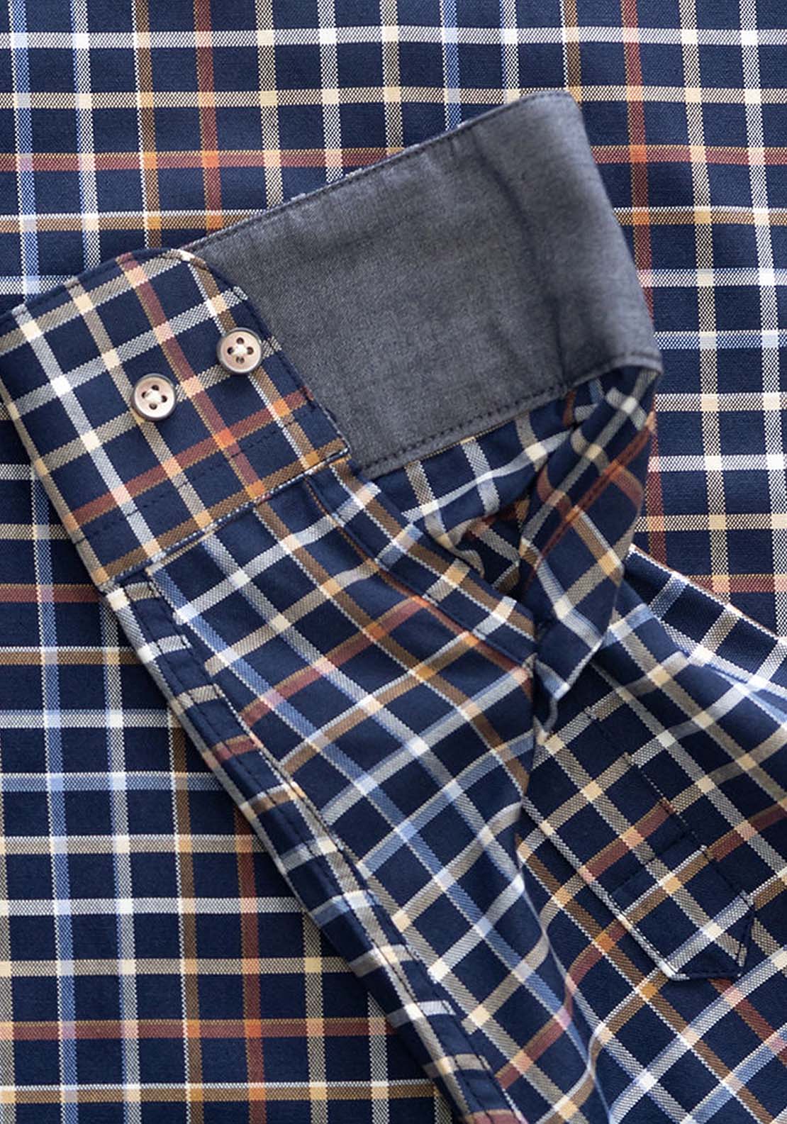Mineral Justin Check Shirt - Navy 5 Shaws Department Stores