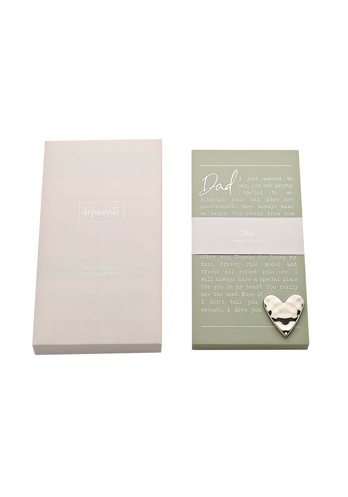 Celebrations Moments Standing Plaque - Dad 2 Shaws Department Stores