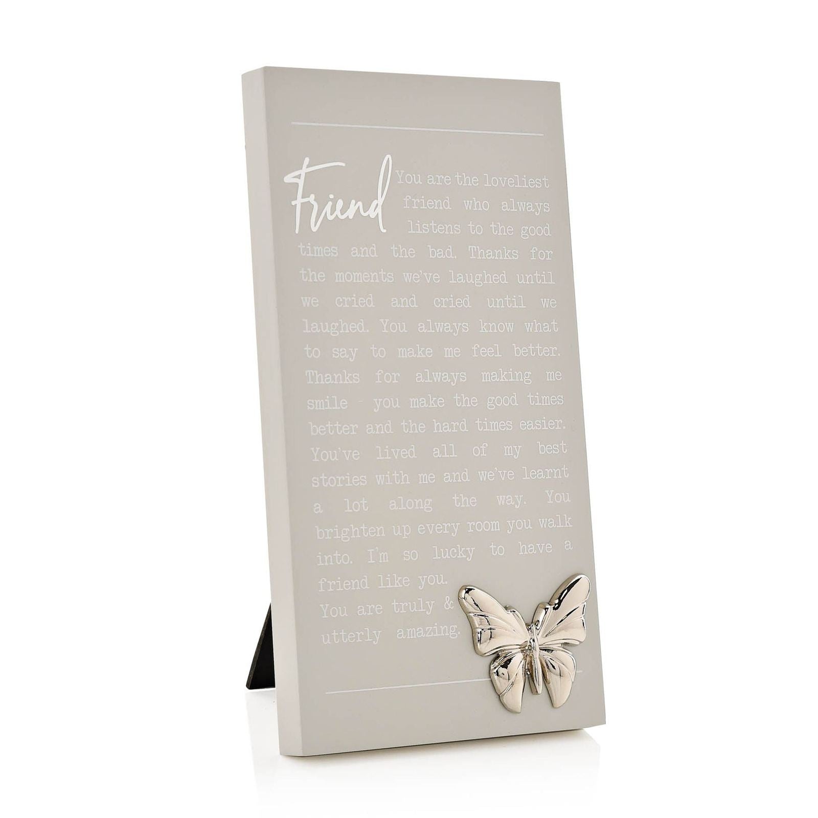 The Home Collection Moments Standing Plaque - Friend 1 Shaws Department Stores