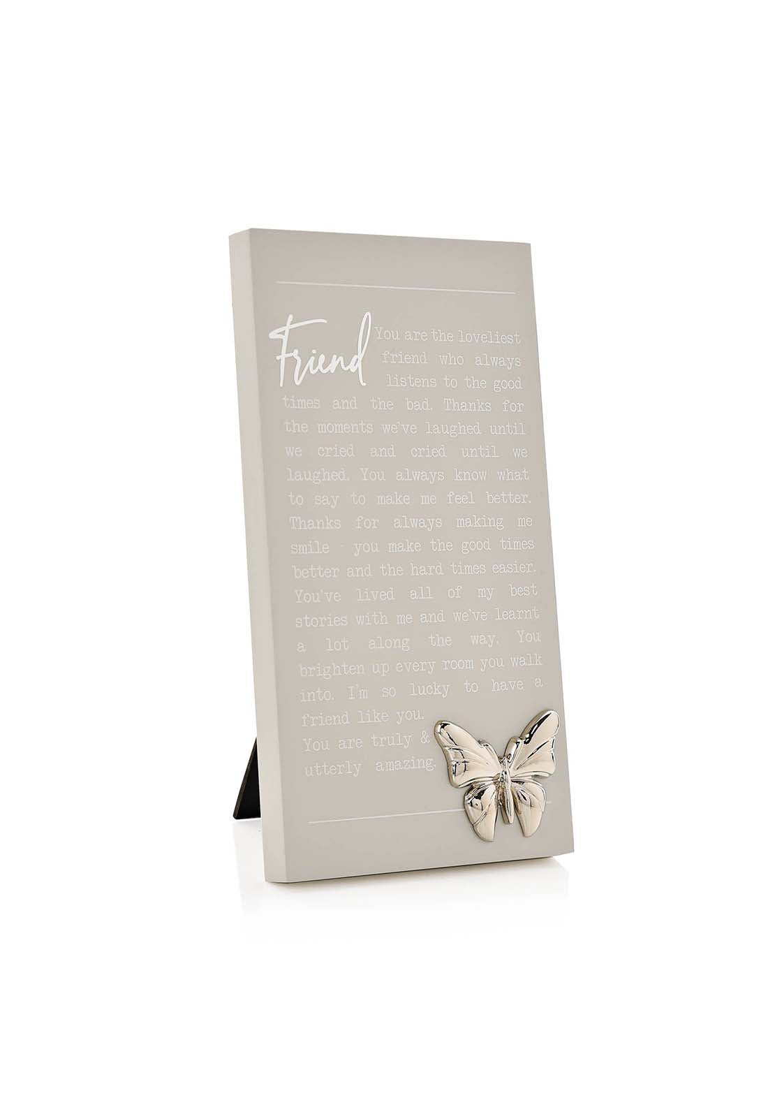 Celebrations Moments Standing Plaque - Friend 3 Shaws Department Stores