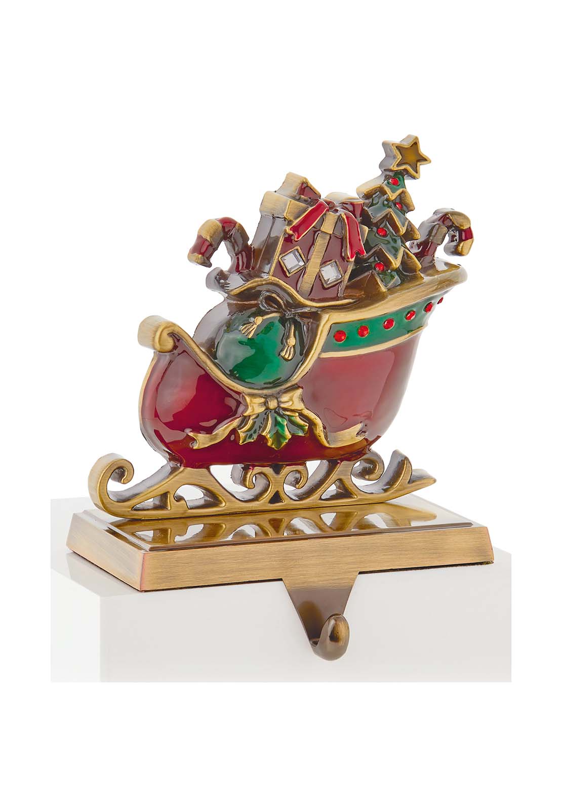 The Home Christmas Metal Sleigh Stocking Holder 2 Shaws Department Stores