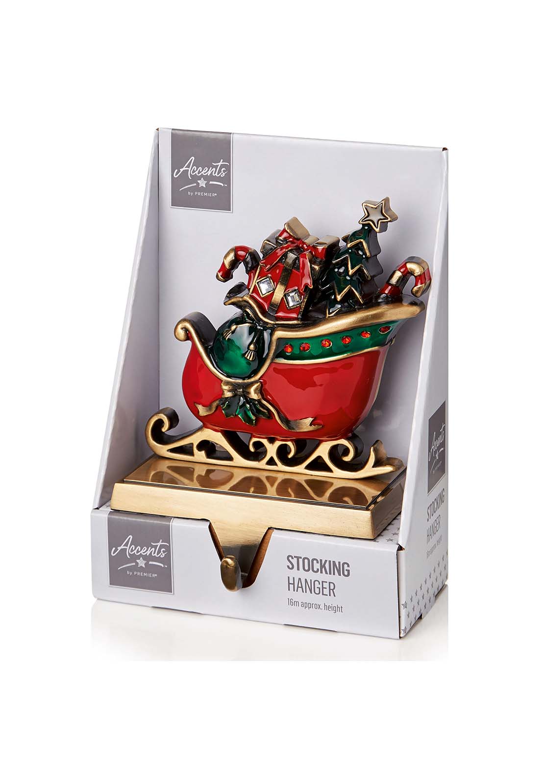 The Home Christmas Metal Sleigh Stocking Holder 1 Shaws Department Stores