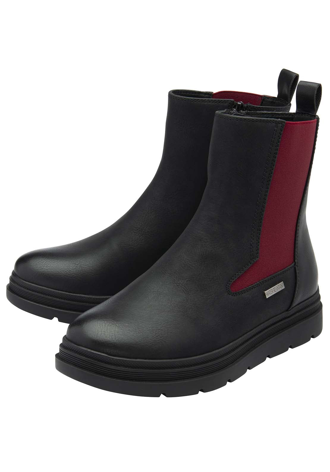 Lotus Monty Ladies Waterproof Ankle Boot - Black 1 Shaws Department Stores