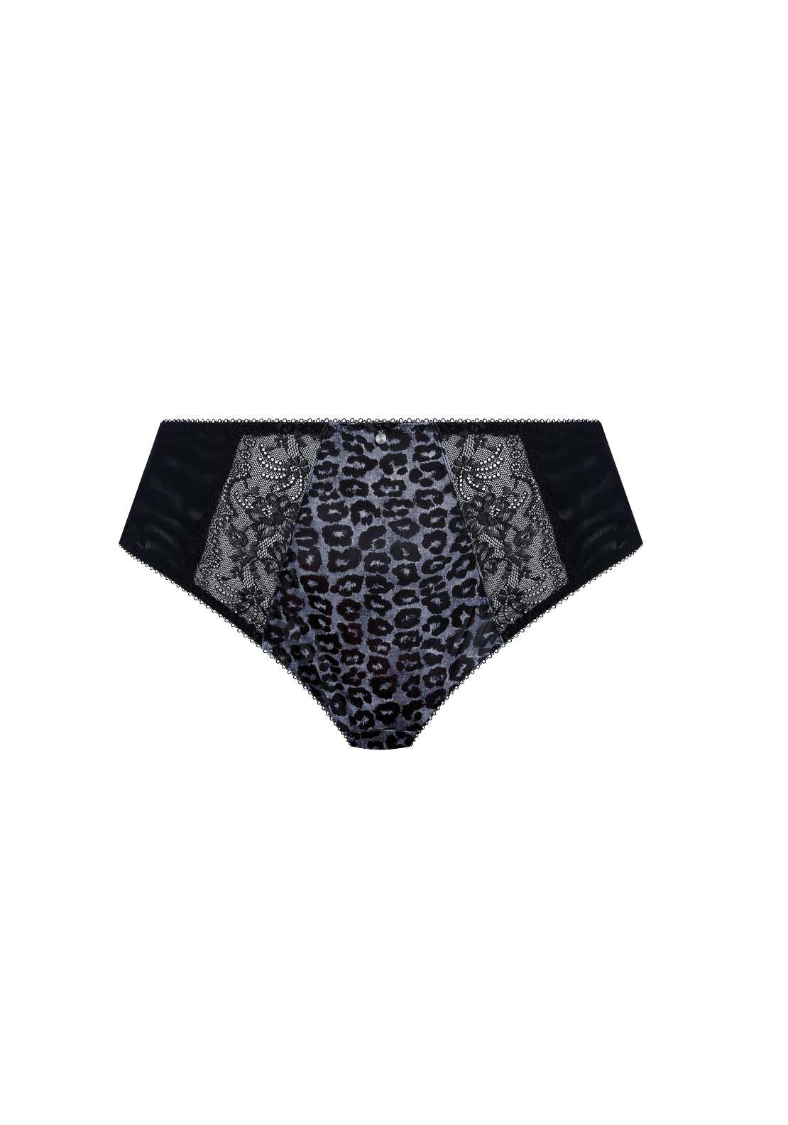 Elomi Morgan H/Waist Brief - Snow Leopard 1 Shaws Department Stores