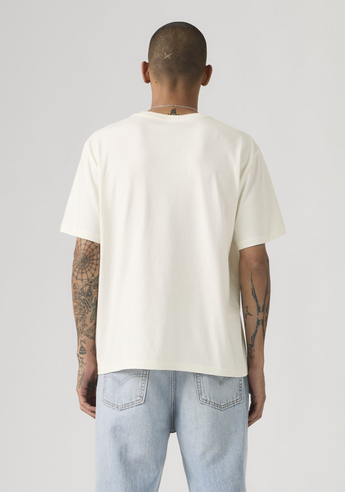 Levis 100% Cotton Relaxed Fit Graphic Tee - White 2 Shaws Department Stores